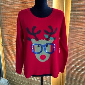 The cutest holiday sweater ever!  Made by it’s Our Time. Size large
